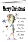 Funny Christmas Wine Card