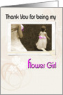 Thank You for being my Flower Girl card