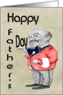 Happy Father’s Day Greeting Card, with Cartoon Waiter card