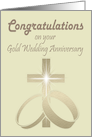 Congratulations on your Gold Wedding Anniversary Card