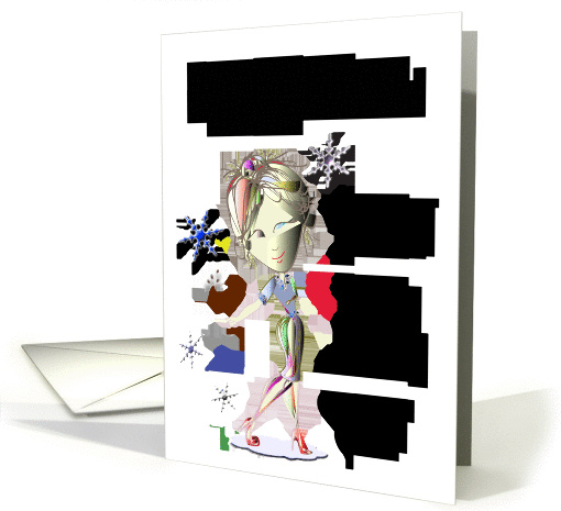 Funny Christmas Wine card (1005395)