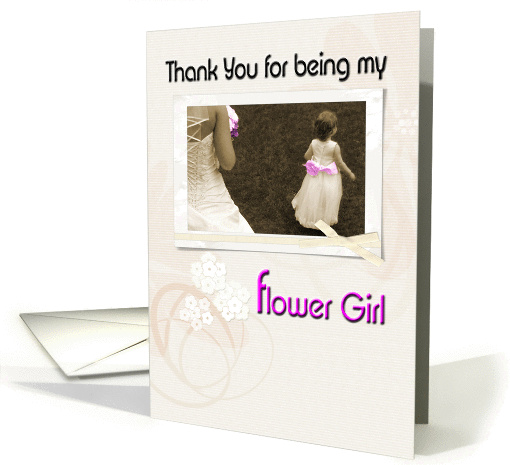 Thank You for being my Flower Girl card (854584)