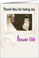 Thank You for being my Flower Girl card