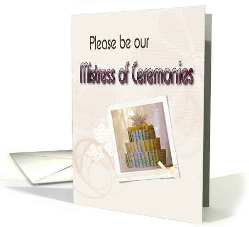Mistress of Ceremonies, Wedding Invitation card (864930)