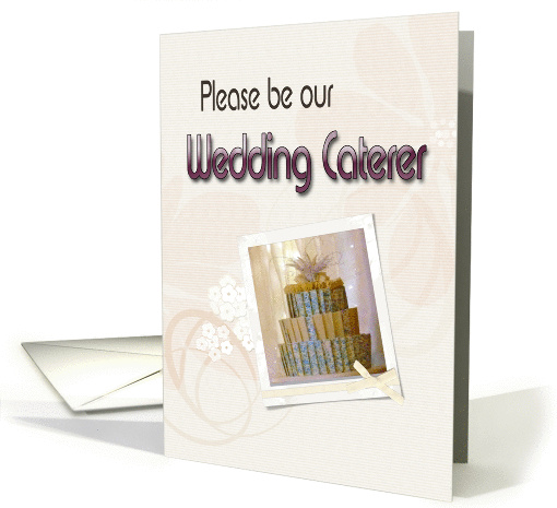 Please be our Wedding Caterer, Wedding Invitation card (864932)