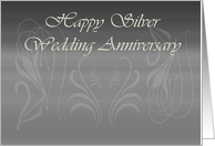 Happy Silver Wedding Anniversary Card