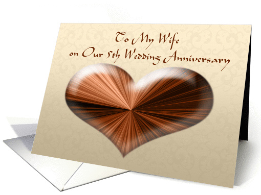 To My Wife on Our 5th Wedding Anniversary, card (886857)