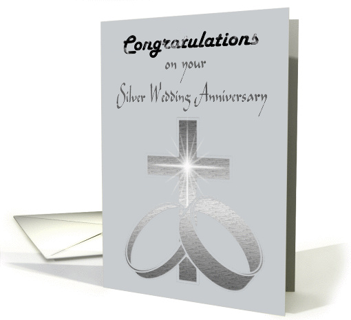 Congratulations on your Silver Wedding Anniversary card (931190)