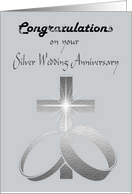 Congratulations on your Silver Wedding Anniversary Card
