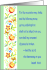 In Remembrance of the Loss of Your Daughter - Bible Verse Isaiah 54:10 card