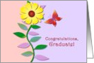 Congratulations, Graduate! Butterfly Soaring to New Heights. card