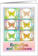 Butterflies and Rainbows Encouragement card