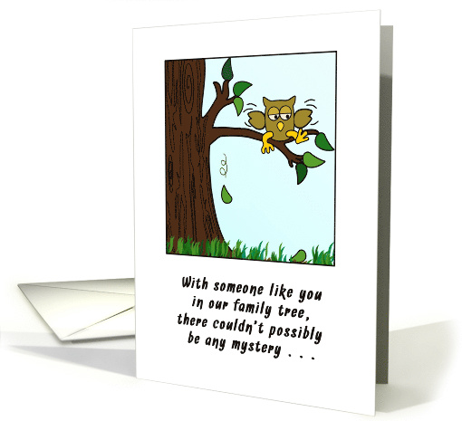Birthday Wishes to You - Owl in a Family Tree card (868291)