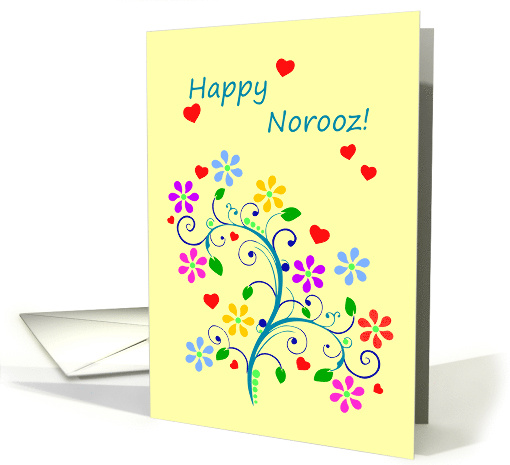 Happy Norooz With Cheerful Spring Flowers and Love card (903268)