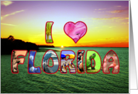 Scenic and Colorful - I Heart Florida - Blank Inside card