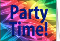 Celebrating the End of Chemo Treatments - Party Time! Invitation card