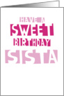 Have a Sweet Birthday - Text Card