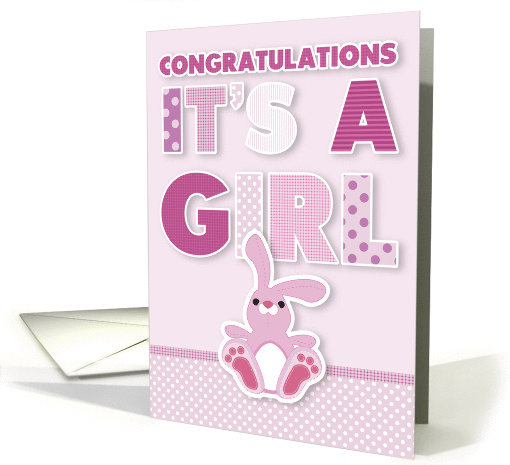 It's a Girl! Congratulations card (839913)