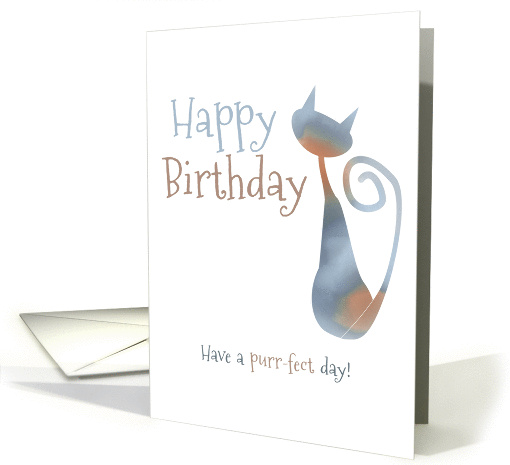 Happy Birthday - Have a Purrr-fect Day card (840257)