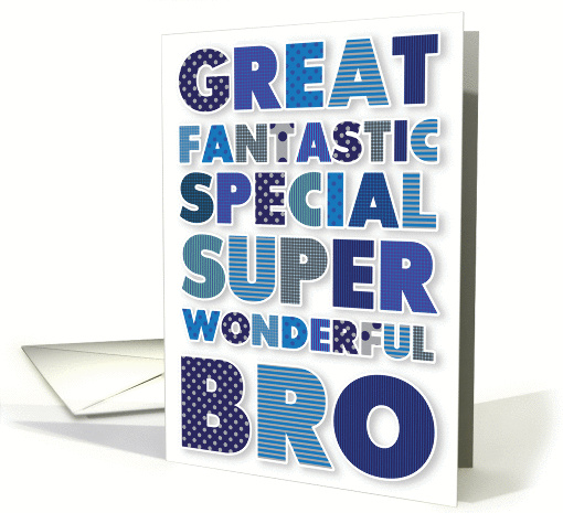 Fantastic Bro card (840258)