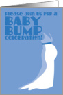 Please join us for a BABY BUMP celebration blue card