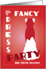Fancy dress party and you’re invited card