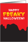 Happy FREAKY Halloween card