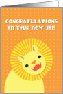 Congratulations! on your new job -lion proud! card