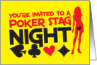 Poker and STAG party card