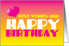 Best Wishes and Happy Birthday card