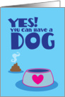 Yes! you can have a DOG card
