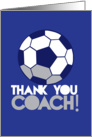 Thank you Coach soccer ball card