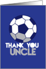 Thank you Uncle soccer ball card
