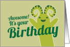 Awesome! It’s your Birthday! cute monster card