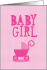 Baby Girl Pink card