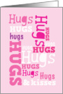 Many hugs hugs hug card