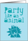 Party like an animal card