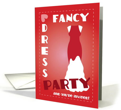 Fancy dress party and you're invited card (832850)