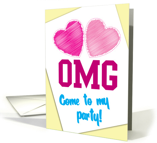 OMG Come to my party! card (832854)