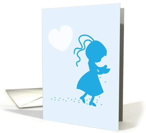 Will you be my Flower girl? Blue card (834563)