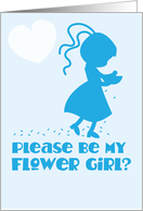 Will you be my Flower girl? Blue card