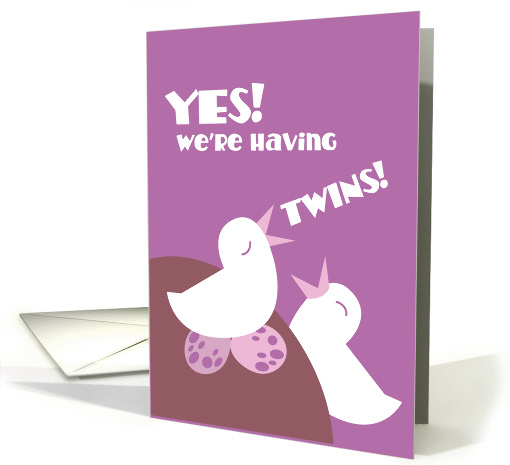 YES! we're having twins! card (834964)