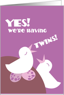 YES! we’re having twins! card