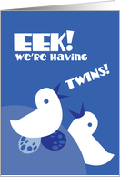 EEK! We’re having twins! boys card
