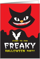 Come to our FREAKY Halloween party card