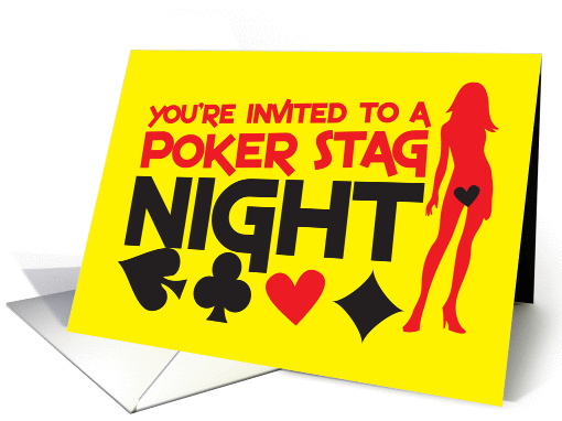Poker and STAG party card (840064)