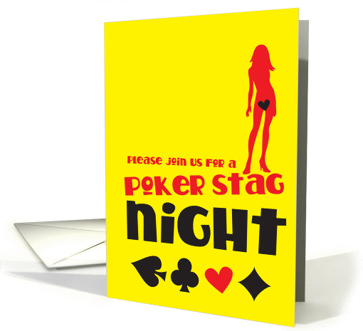 Please join us for a poker stag night card (840071)