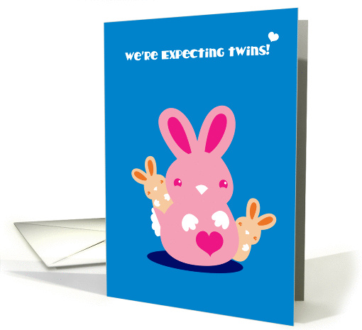 We're pregnant... AGAIN! Expecting Twins card (840103)