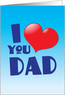 I love you DAD card