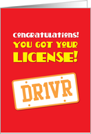 Congratulations! You got your License Dr1vR card